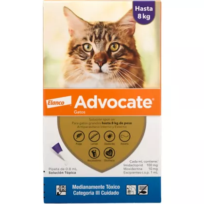 ADVOCATE GATO 0,8 ML PIPETA ( 4 - 8 KG)
