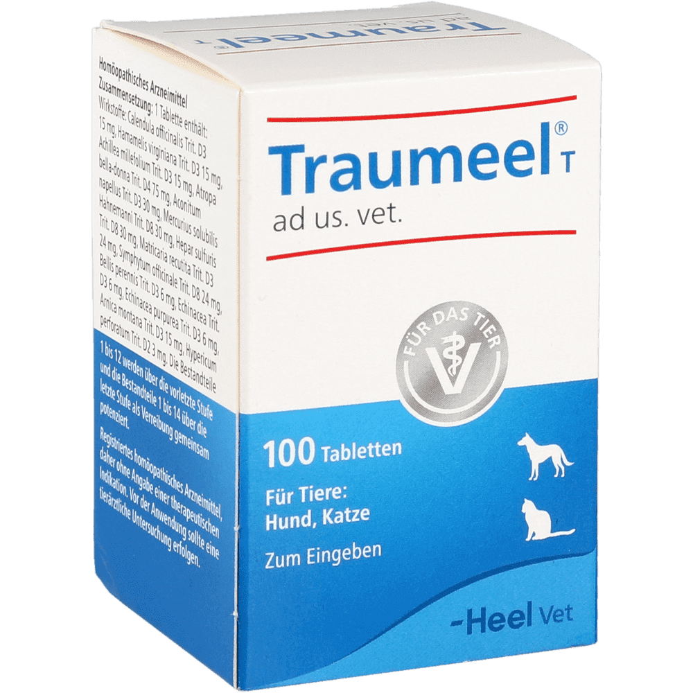 TRAUMEEL AD US VET FRASCO 50 TABLETAS