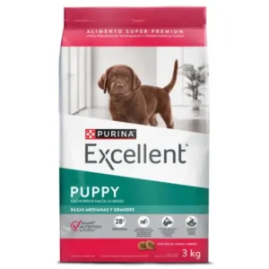 EXCELLENT PUPPY  RAZAS MEDIANAS Y GRANDES 17 KG