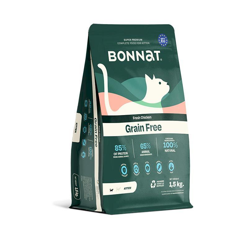 BONNAT CHICKEN GRAIN FREE KITTEN 1,5 KG