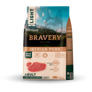 BRAVERY LIGHT IBERIAN PORK ADULT LARGE/MEDIUM BREEDS 12 KG