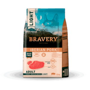 BRAVERY LIGHT IBERIAN PORK ADULT LARGE/MEDIUM BREEDS 4 KG