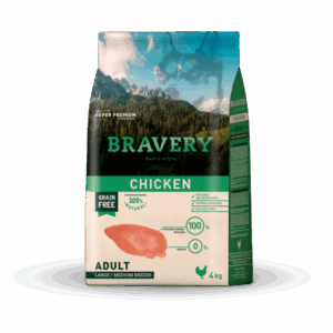 BRAVERY CHICKEN ADULT LARGE/MEDIUM BREEDS 4 KG
