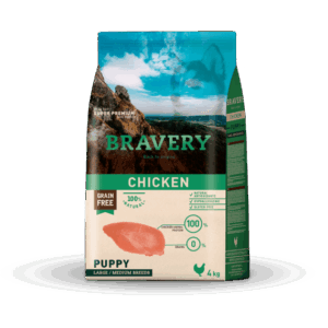 BRAVERY CHICKEN PUPPY LARGE/MEDIUM BREEDS 4 KG