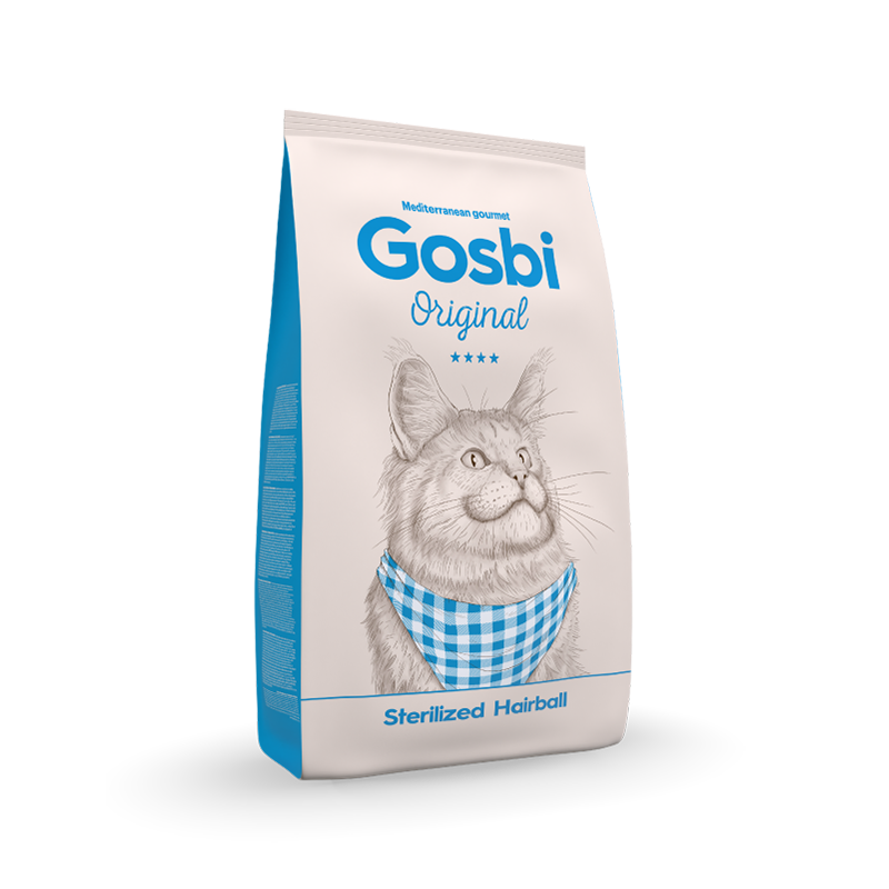 GOSBI ORIGINAL CAT STERILIZED HAIRBALL 7KG